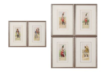 JAD (XXème siècle)
Lot de six aquarelles...