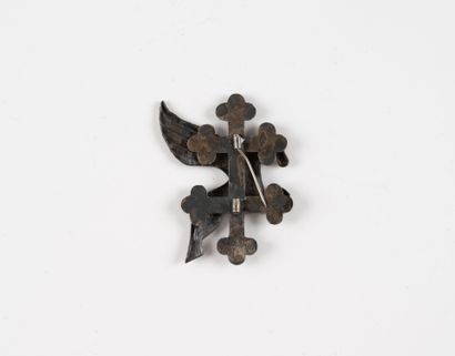 A badge: Commando du Laos Cavalier de Tran...