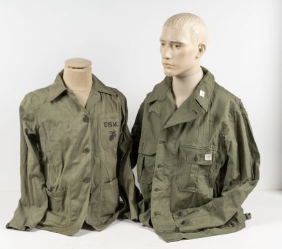 USA
Lot de deux vestes HBT, une du 1er modèle...