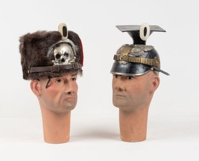 ALLEMAGNE
Two reproductions of headgear:...
