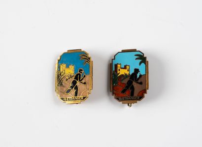 Two badges: 1/3 foreign (Augis). 1 nomin...