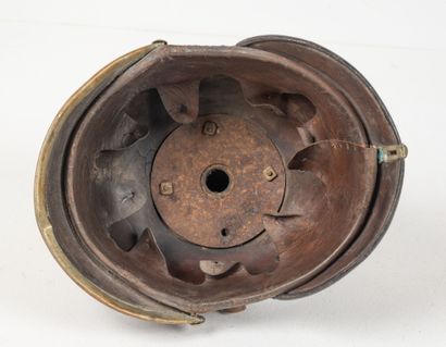 ALLEMAGNE
Bavarian police helmet. Leather...