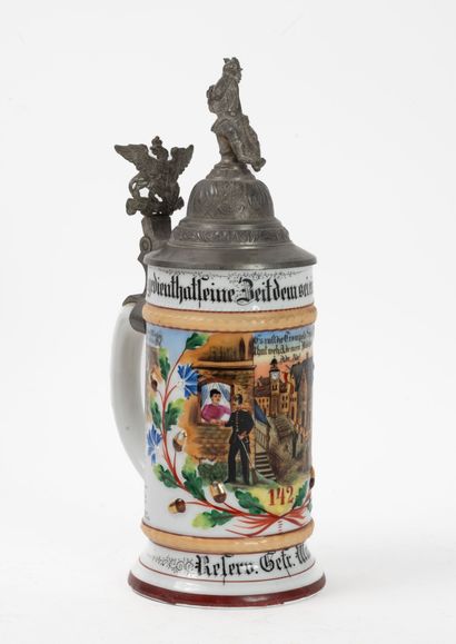 ALLEMAGNE
Reservist mug.
In porcelain with...