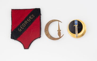 Three badges: 2 Commando Georges badges in...