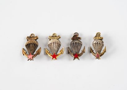 Four 3 BCCP badges. (1 locally made and 2...