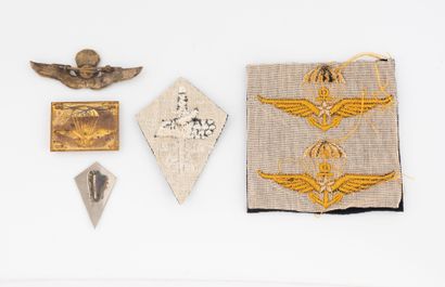 Five Commando Ponchardier badges: one in...