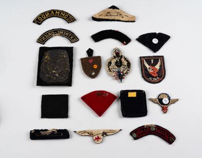 Fifteen fabric badges: 2nd Commando Hoa-Hao,...