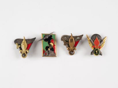 Four Legion badges: CERA (smf), 3rd BEP (DOM...
