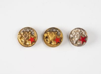 Three insignia of the 3rd group of Laotian...