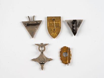 Four Légion Etrangère badges: 2e Cie du 2e...