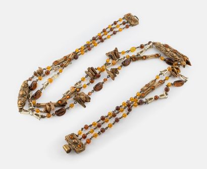 Line VAUTRIN, Attribué à
Long collier à trois...