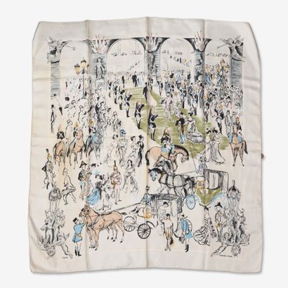 HERMES
Carré en twill de soie modèle 