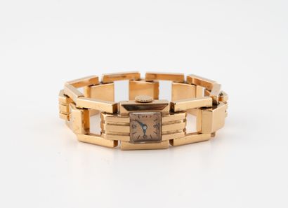 Ladies' wristwatch in yellow gold (750),...