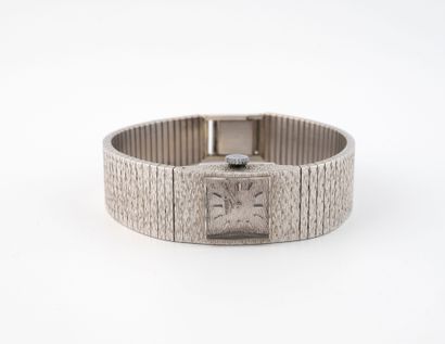 LONGINES
Ladies' wristwatch in white gold...