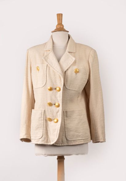 YVES SAINT LAURENT
Veste en lainage ivoire...
