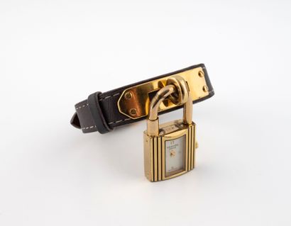 HERMES Kelly
Ladies' wristwatch in gilt metal...