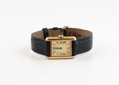 MUST de CARTIER
Gilt silver ladies' wristwatch...