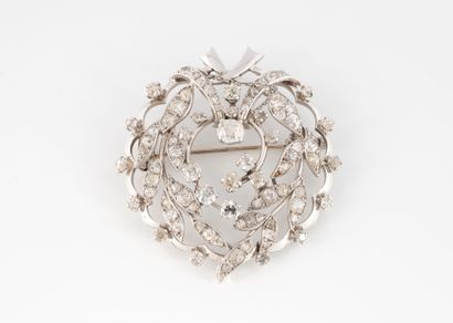Openwork white gold (750) and platinum (850)...