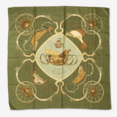 HERMES
Carré en twill de soie modèle 