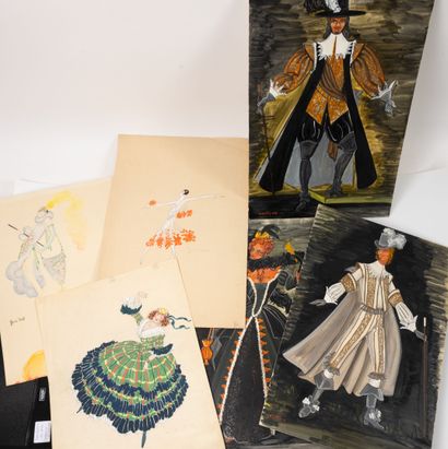 Collection d'estampes, de dessins de mode...