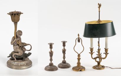 Five luminaires: 
- A torch composed of a...