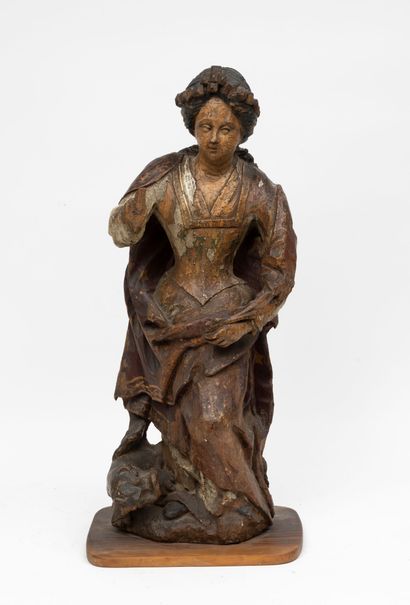 ALLEMAGNE, fin du XVIème siècle
Sainte Marguerite...