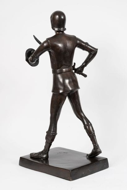 École française du XXème siècle 
Man in armor...