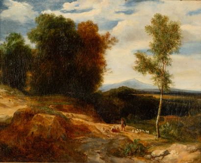 Charles François PHELIPPES ( ?-1867)
Paysage...