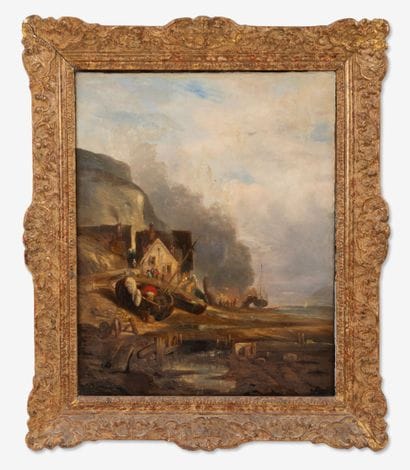Ecole du XIXème siècle
Deux tableaux formant...