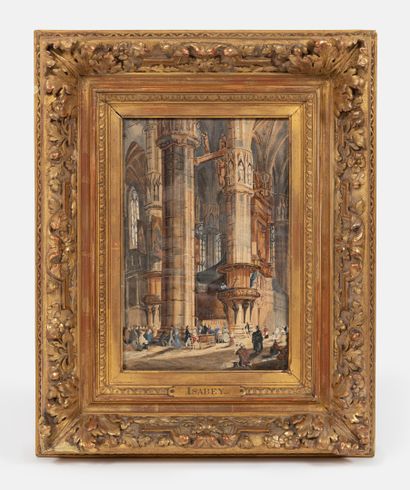 Ecole du XIXème siècle
Intérieur d'église...