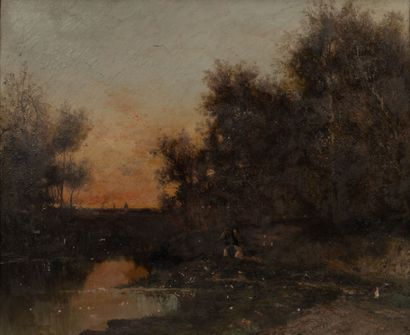 Gérard BUYSEN (XIXème siècle)
Paysages lacustres...
