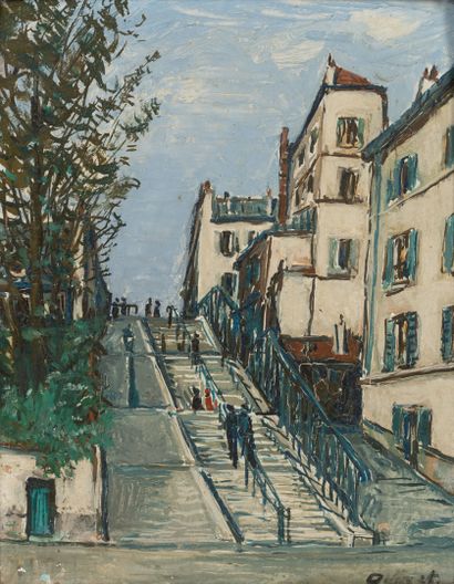Adolphe QUIZET (1885-1965)
Les escaliers...