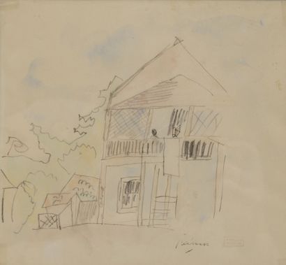 Ecole du XXème siècle
Quatre dessins.
Encre,...