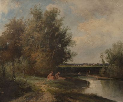 Gérard BUYSEN (XIXème siècle)
Paysages lacustres...