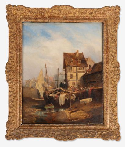 Ecole du XIXème siècle
Deux tableaux formant...