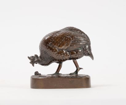 D'après Alfred JACQUEMART (1824-1896)
Pintade.
Epreuve...