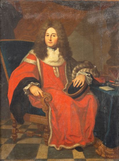 Ecole française du XVIIème siècle
Portrait...