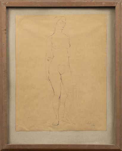 René-Jean CLOT (1913-1997)
Nu féminin.
Encre...