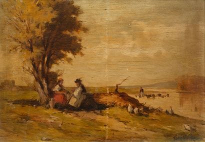 Ecole russe de la fin du XIXème siècle
Paysans...