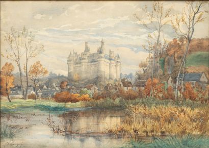 Alexis Eugène GUIGNÉ (1839-c.1920)
Vue du...