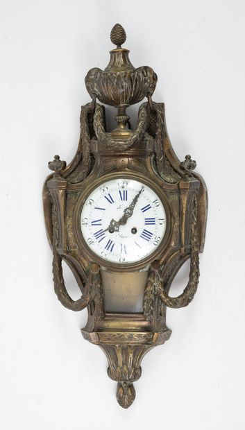 Gilt bronze wall-mounted cartel decorated...