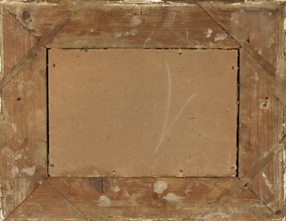 École du XIXème siècle
La japonaise. 
Huile...