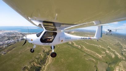 Vol d'Initiation au pilotage avec un instructeur...