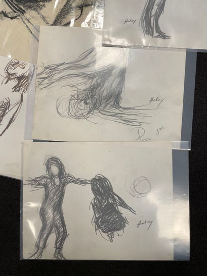 Paul HUBAY (1930-1994)
Ensemble de 11 dessins.
Différentes...