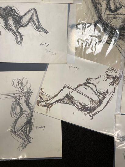 Paul HUBAY (1930-1994)
Ensemble de 11 dessins.
Différentes...