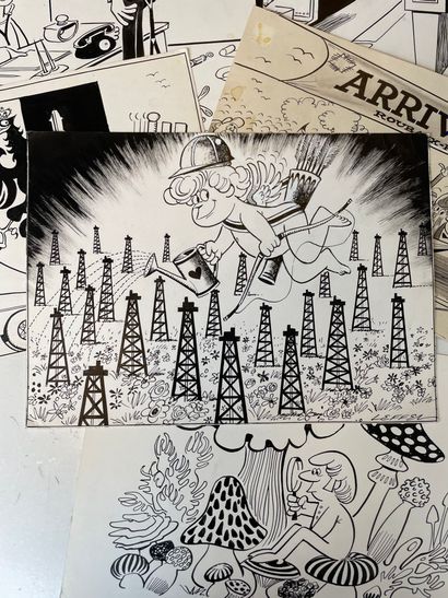 Jean LEFFEL (1918-2001)
Lot de 92 dessins.
Différentes...