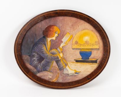 Xavier SAGER (1881-1969)
La lecture, circa...