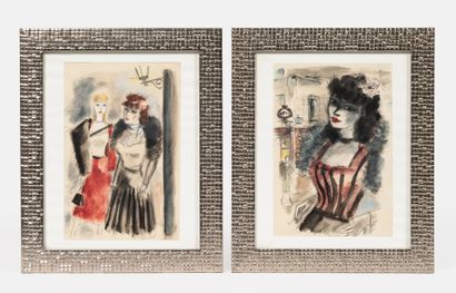André DIGNIMONT (1891-1965)
Élégantes.
Deux...