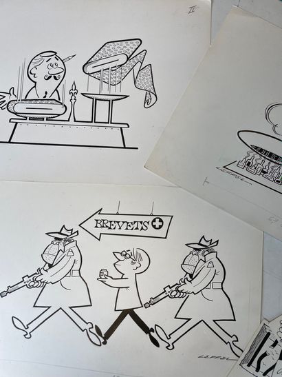 Jean LEFFEL (1918-2001)
Lot de 92 dessins.
Différentes...