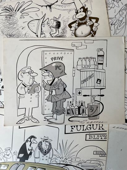 Jean LEFFEL (1918-2001)
Lot de 92 dessins.
Différentes...